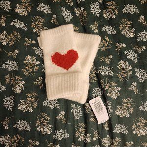 Torrid Heart Print Fingerless Gloves